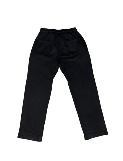 OPEN LEG JOGGER BLACK